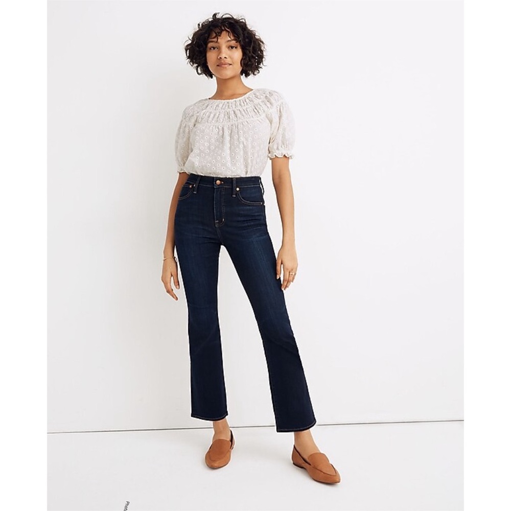 MADEWELL Curvy Cali Demi-Boot Jeans in Larkspur Wash: TENCEL™ Denim Edition 28